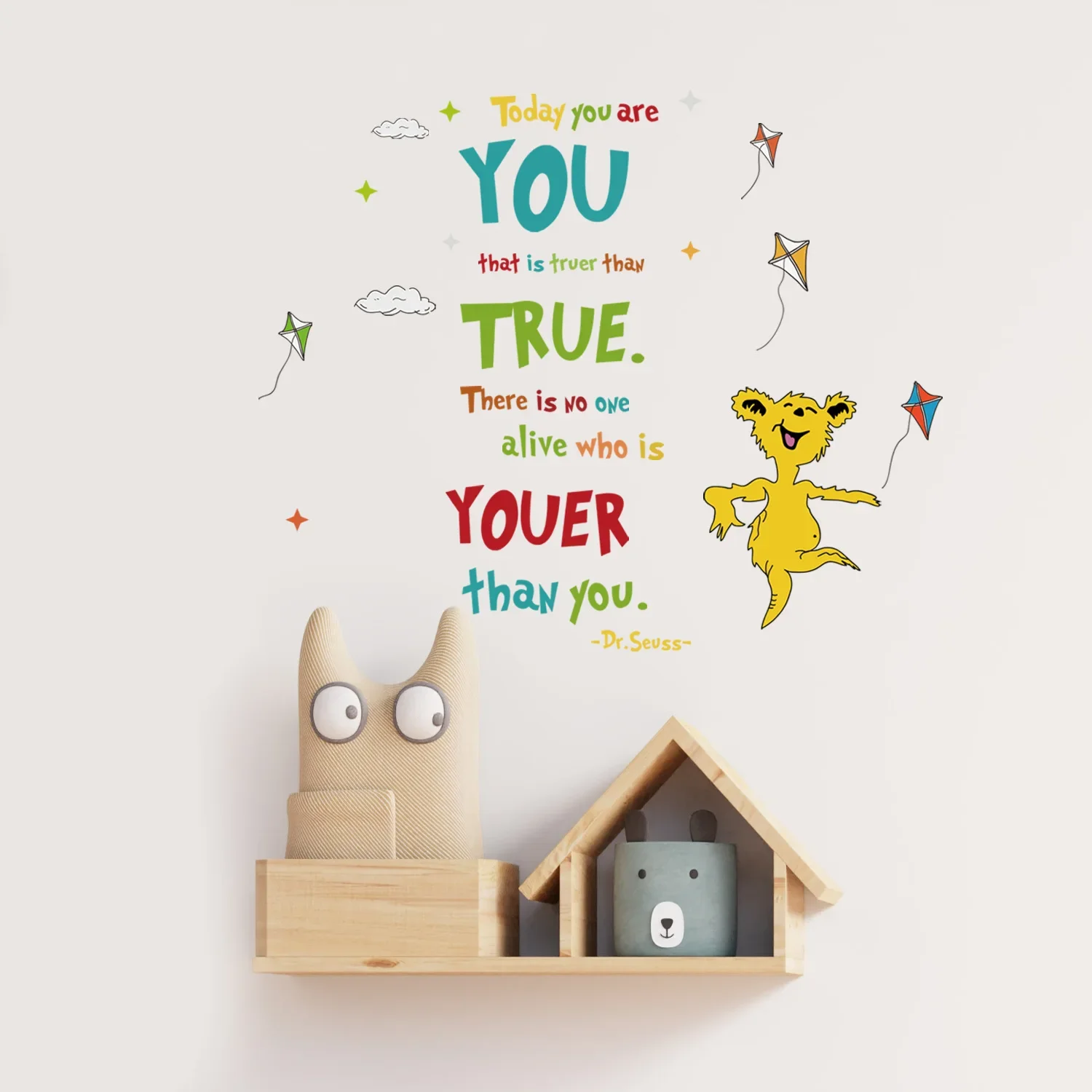 Inspirational Kids Education Quotes - Dr. Seuss Leren Onderwijs Zeggen Muurstickers