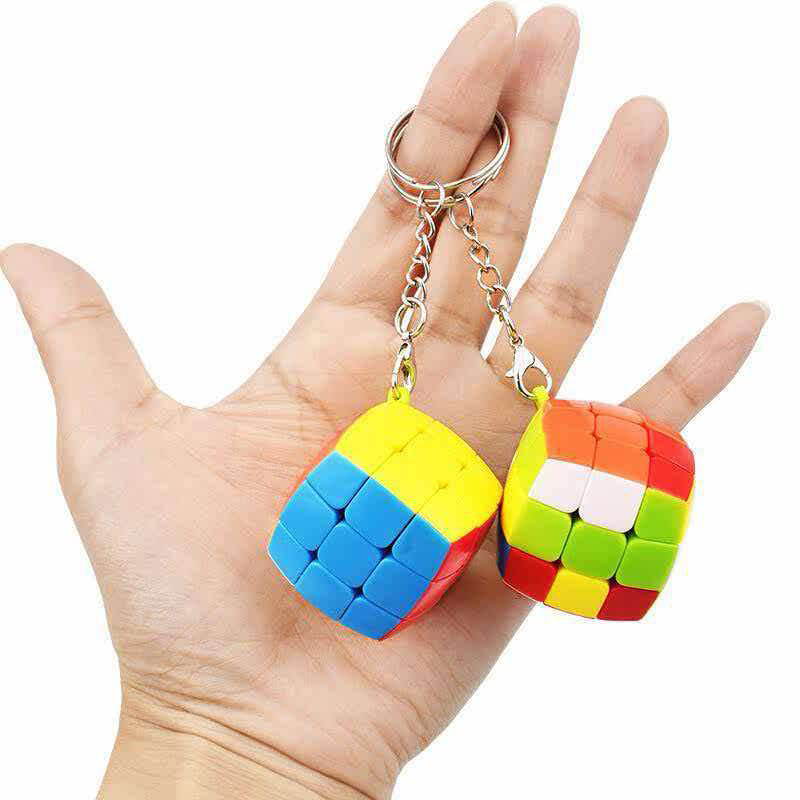 Kids Education Related - 2PCS Mini 3x3 Speed ​​Cube Sleutelhanger