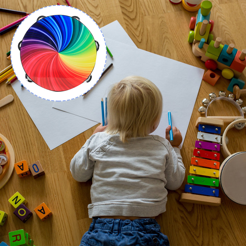 Kids Education Bell - Dubbele rij bel-tambourine voor kinderen, educatief