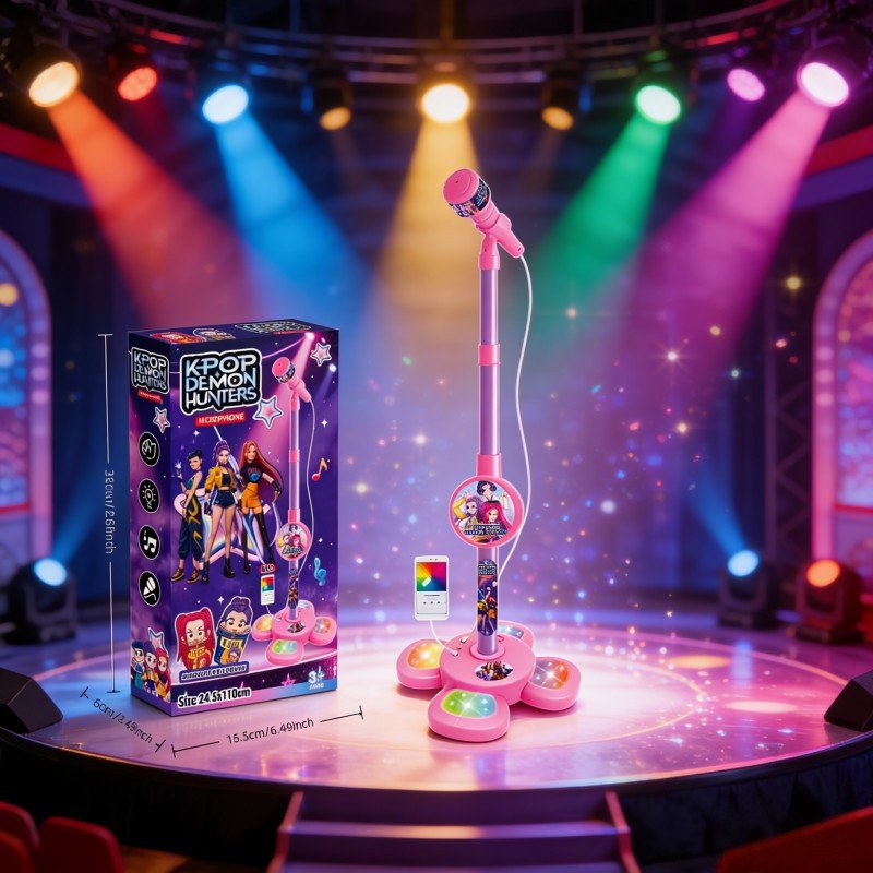 Kids Home Education - Kinderkaraoke-microfoon Gitaar met standaard Educatief speelgoed