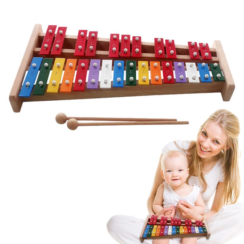 Kids Education Bell - 27 Noot Xylofoon Handbel Kleurrijke Percussie