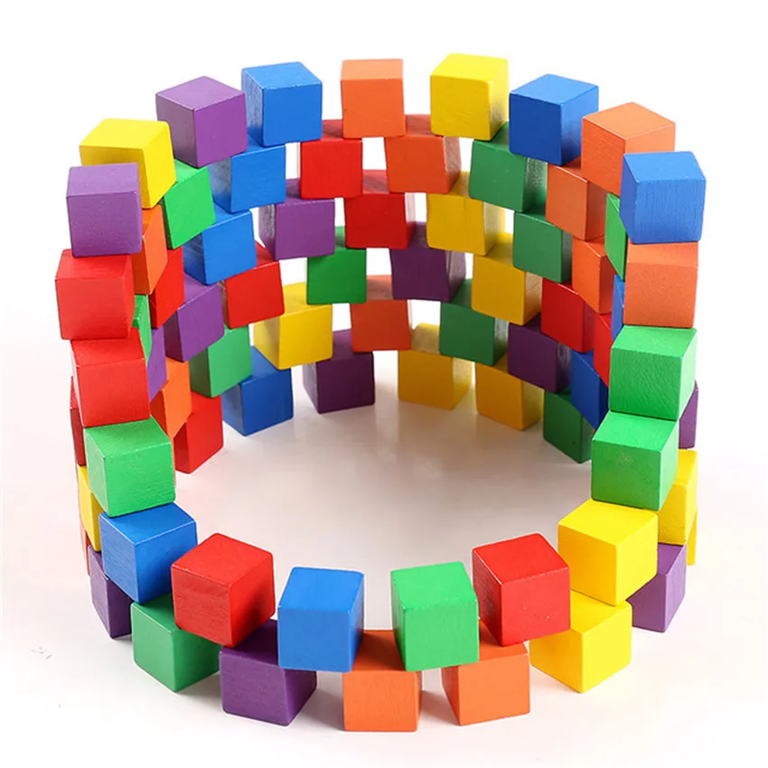 Kids Educational Game 2 - 30 Stks/set 2*2*2Cm Kleurrijke Houten Kubus