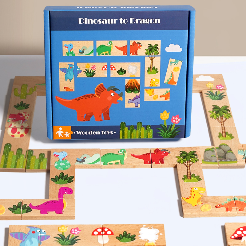 Educational Cartoon For Kids - Houten legpuzzels voor kinderen Cartoon dierenpatroon