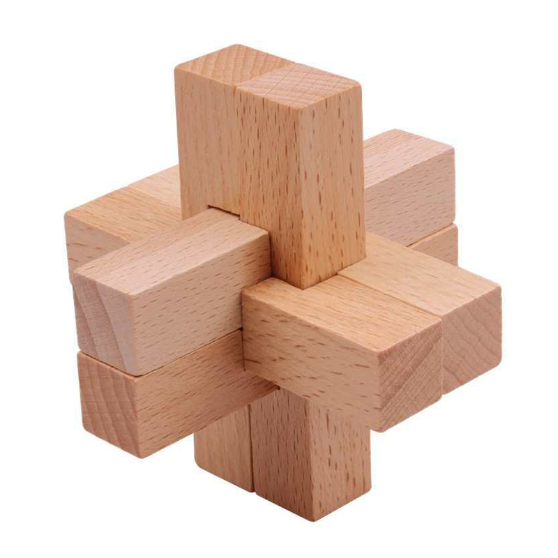 Game Educational For Kids Free - Houten Luban-puzzel voor volwassenen Kinderen Ontgrendelen