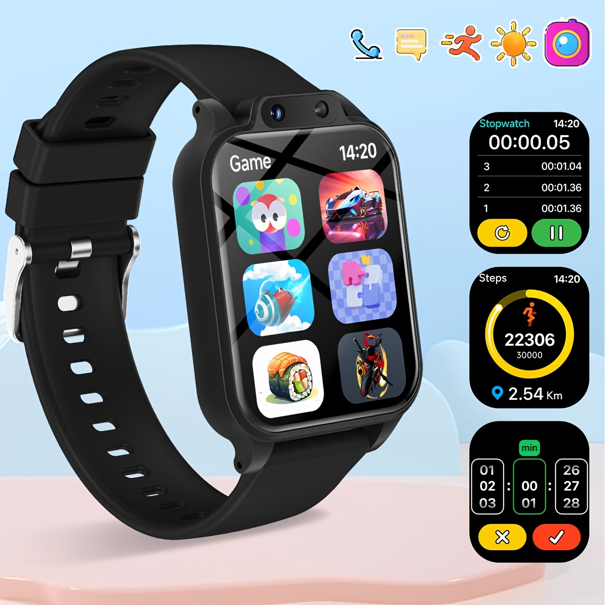Kids Educational Game 2 - Smartwatch voor kinderen met 18 educatieve