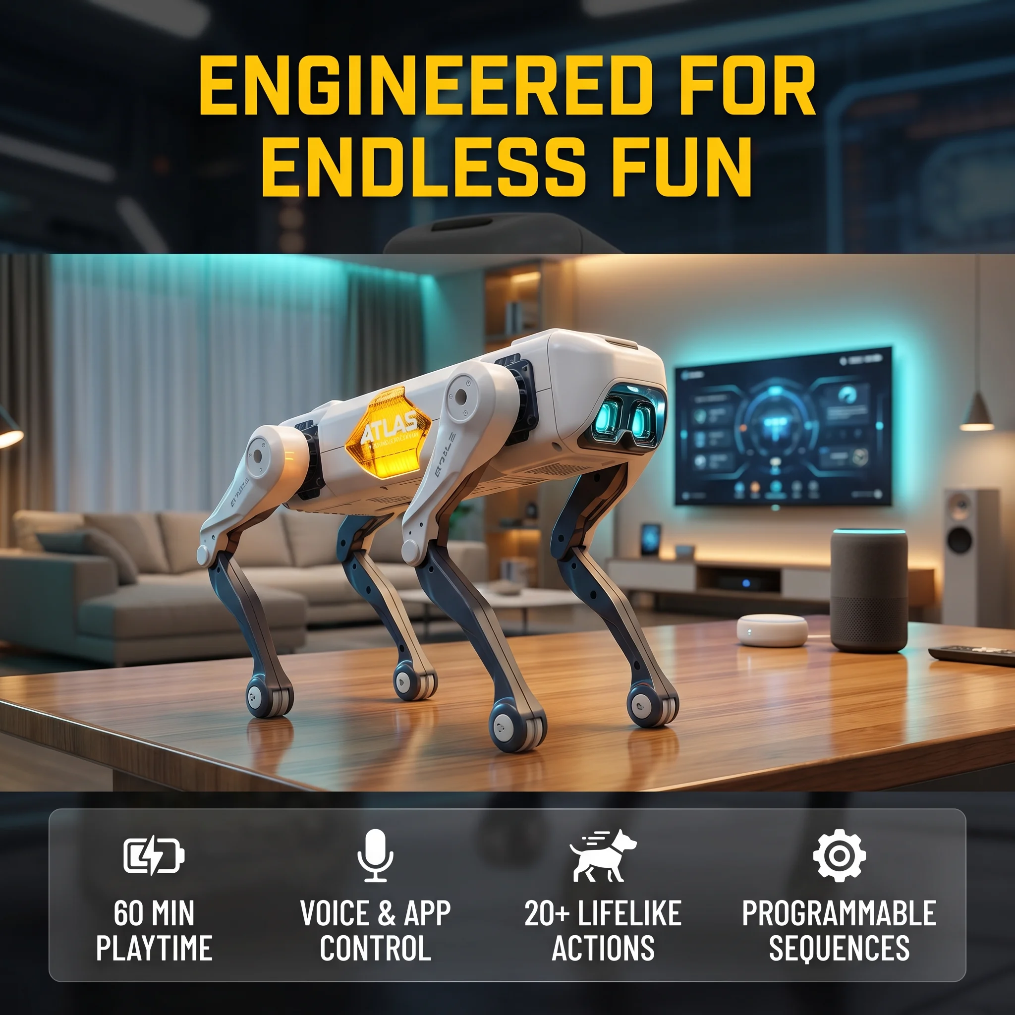 Kids Home Education - AI Slimme Robot Hond, Spraak- &