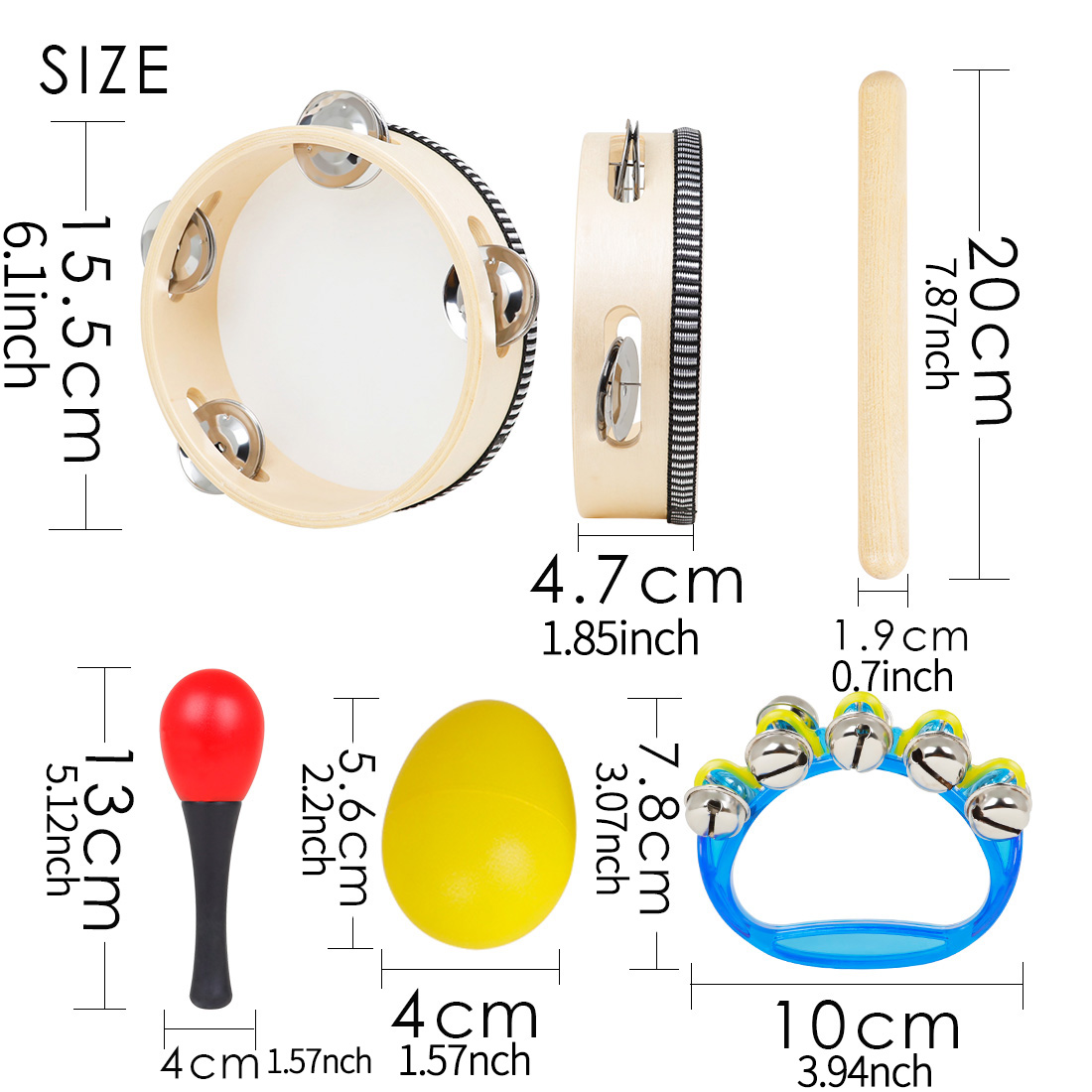 5 Stuks Kids Orff Percussie Se - Kids Education Bell recensie en prijs