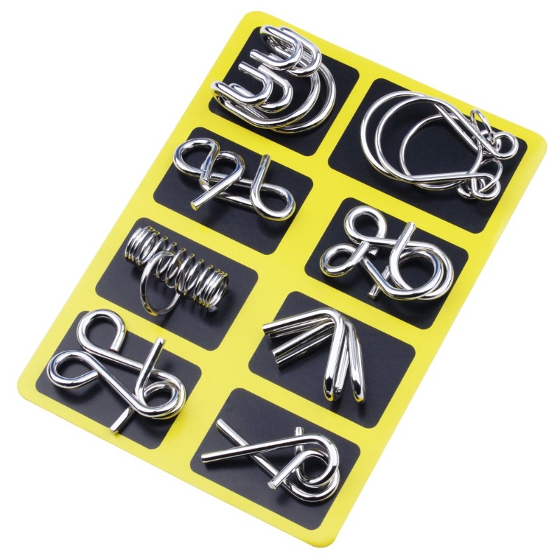 8-delige metalen puzzelset, kl - Game Educational For Kids Free recensie en prijs