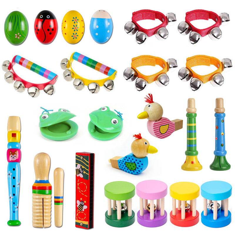 Houten muziekinstrumenten voor - Kids Education Bell recensie en prijs