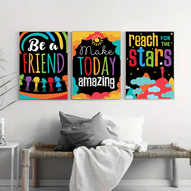Kleurrijke schattige droom gro - Inspirational Kids Education Quotes recensie en prijs