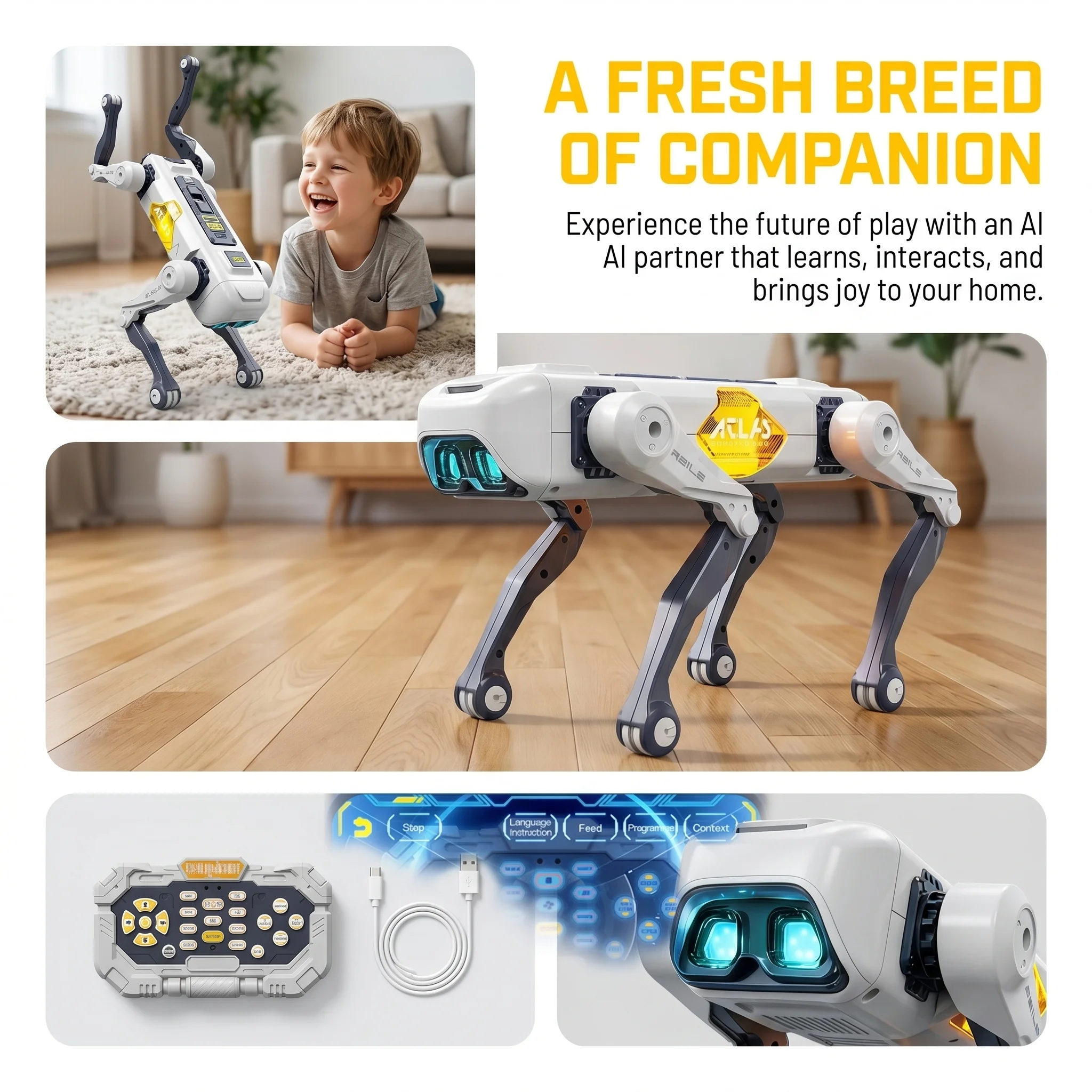AI Slimme Robot Hond, Spraak-  - Kids Home Education recensie en prijs