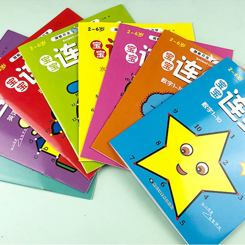 8-delige set kleurboeken voor  - Kids Education Books recensie en prijs